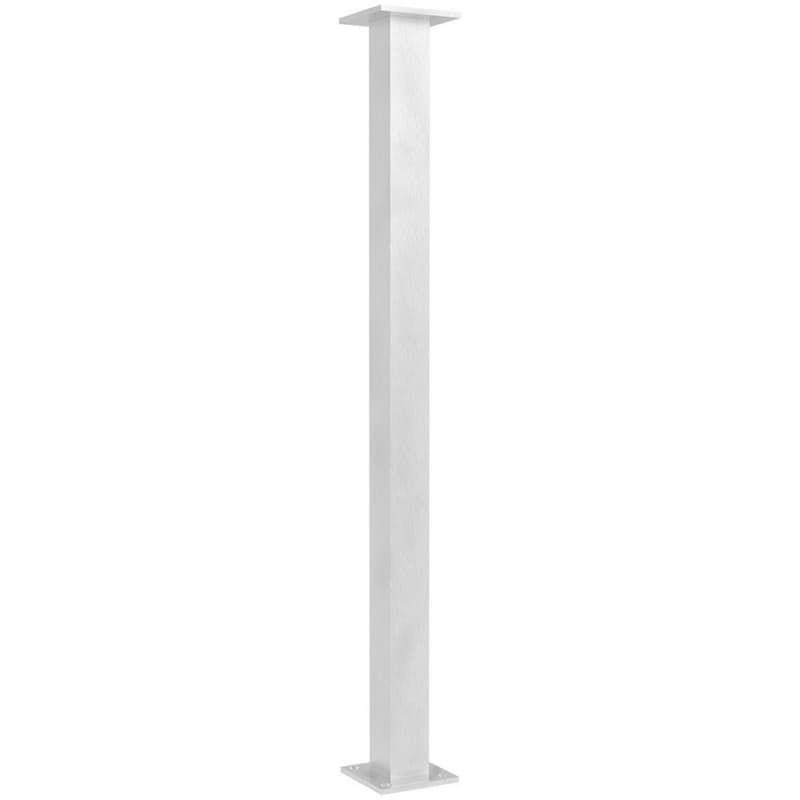 4" x 34-1/2" Trajan Countertop Leg Support, Stainless Steel Finish
