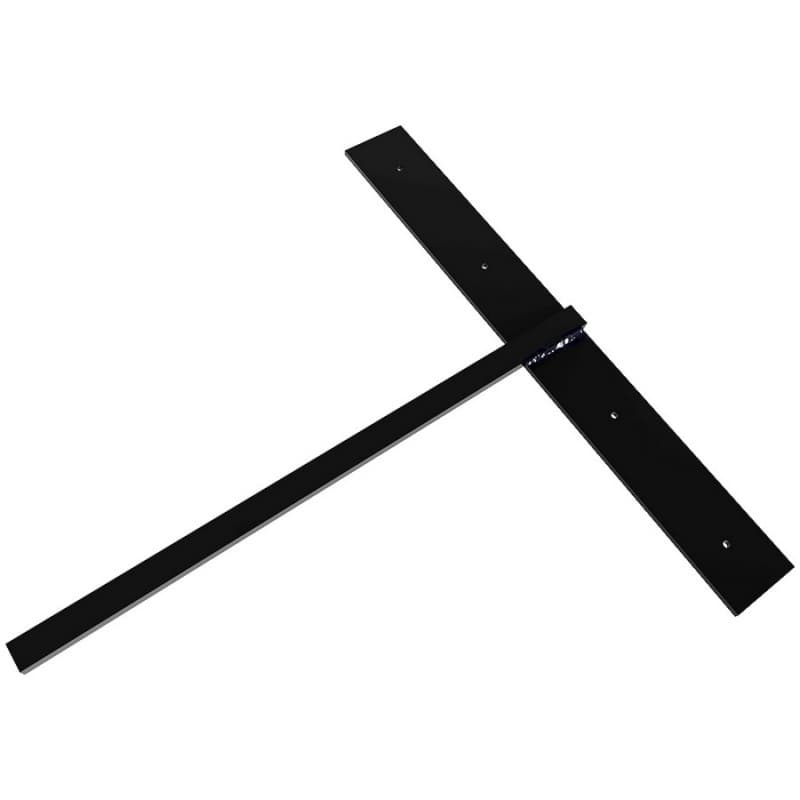 24" x 3/4" Hammam Small Lavatory Support, Black Finish