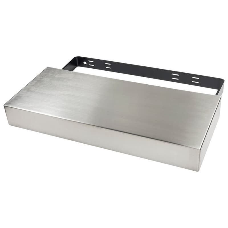 10" x 40" Classic Floating Shelf System, Stainless Steel Finish