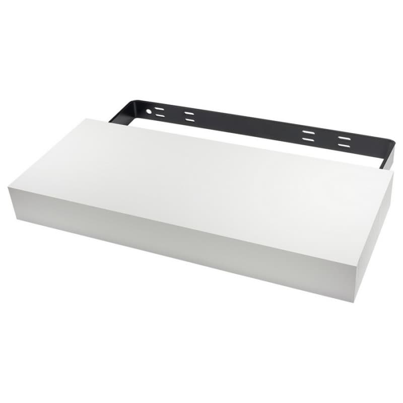 10" x 24" Classic MDF Floating Shelf System, White Finish