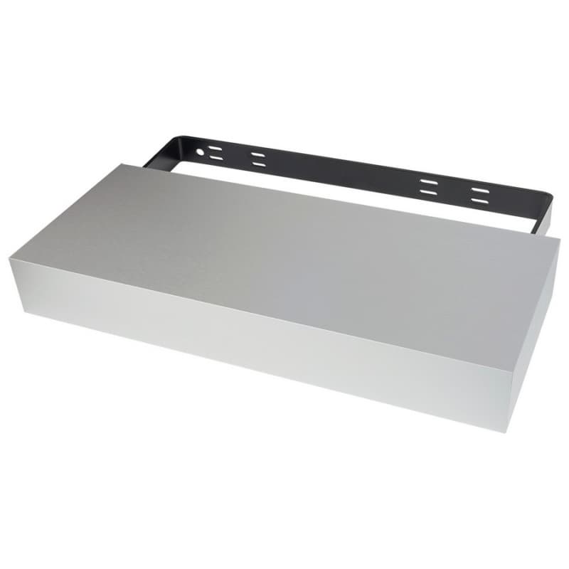 3-1/4" x 10" x 24" Classic Floating Shelf System, Stainless Steel Finish