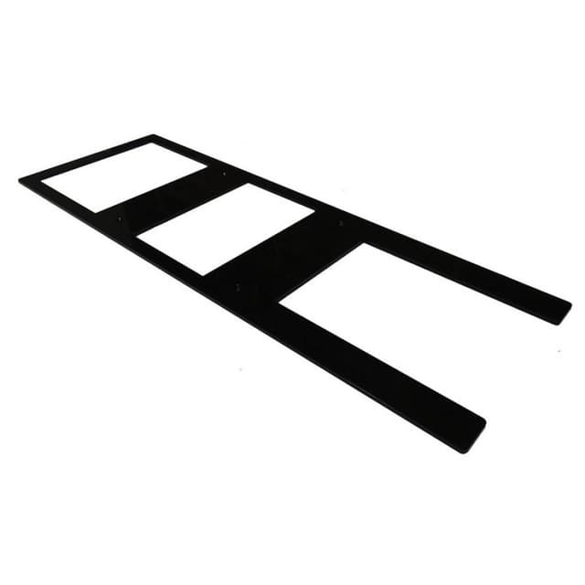 12" x 36" Provencial Hidden Cabinet Bracket, Black Finish
