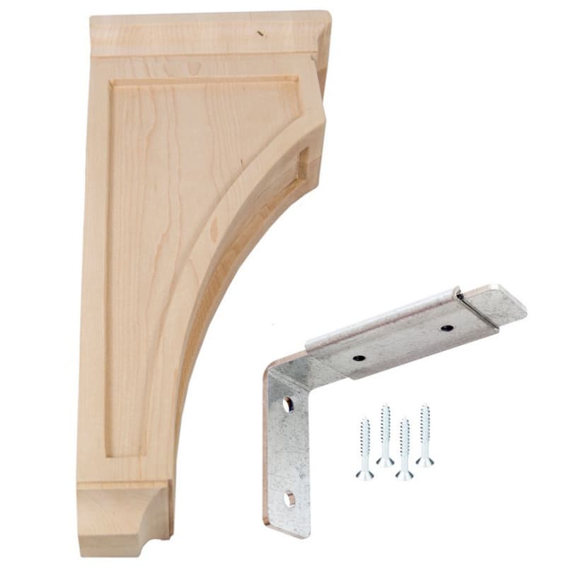 3" x 14" Mission Wood Corbel, Maple