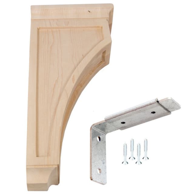 3" x 14" Mission Wood Corbel, Maple