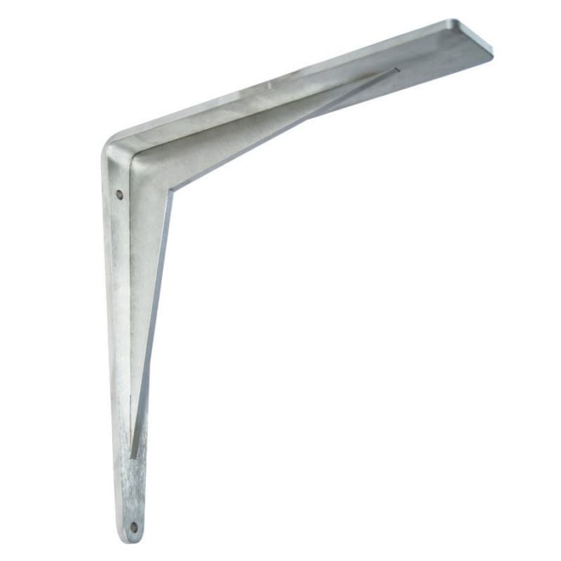 8" x 8" Chevron Countertop Support Bracket, Stainless Steel Finish