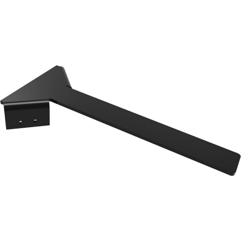 17" x 2" Anthem Hidden Corner Overhang Support, Black Finish