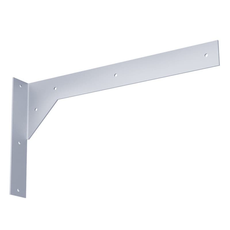 18"x 18" Right Hand Titus Floating Vanity Support, Galvanized Finish