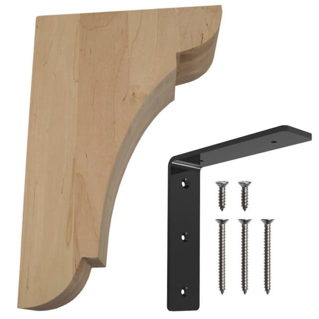 8" x 12" Corbel Bar Bracket, Unfinished