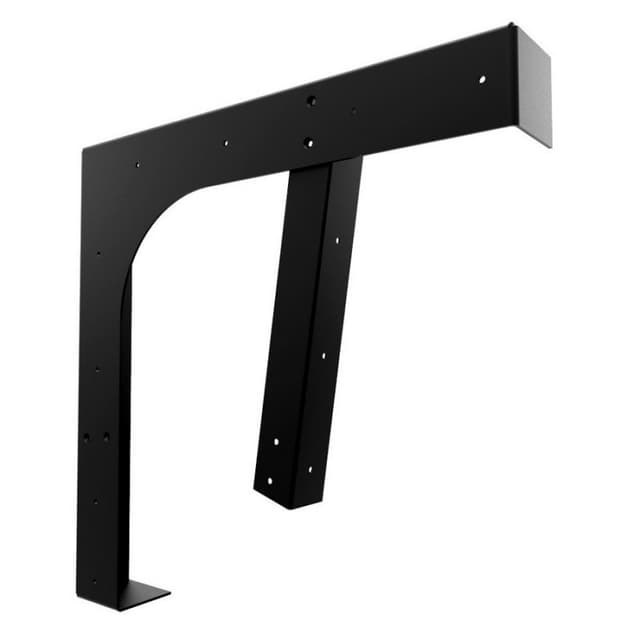 20" x 20" ADA Universal Floating Vanity Bracket, Black Finish