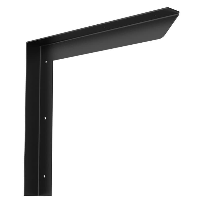 16" x 16" Carolina Floating Vanity Support, Flat Black Finish