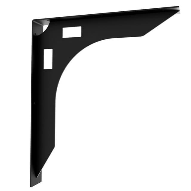 24-1/2" x 20-3/4" Wall Mount Desk Bracket, Matte Black Finish