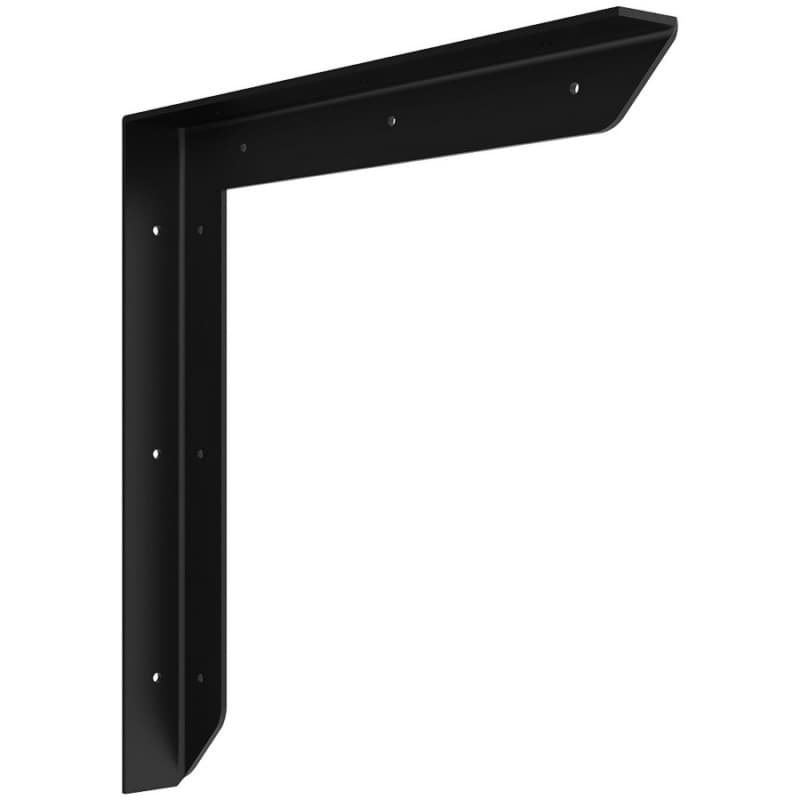 12" x 12" Versa Hidden Counter Support Bracket, Black Finish