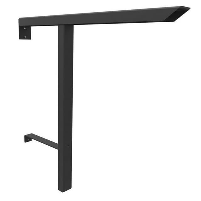 32" x 31-5/8" Braila ADA Countertop Support Bracket, Black Finish