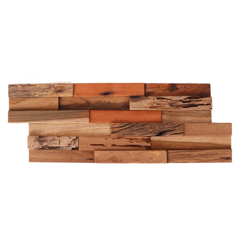 Relic 3D Teak Wood Wall Panel, 3/4" Thick 7" x 21-1/4" (12/Pack)
