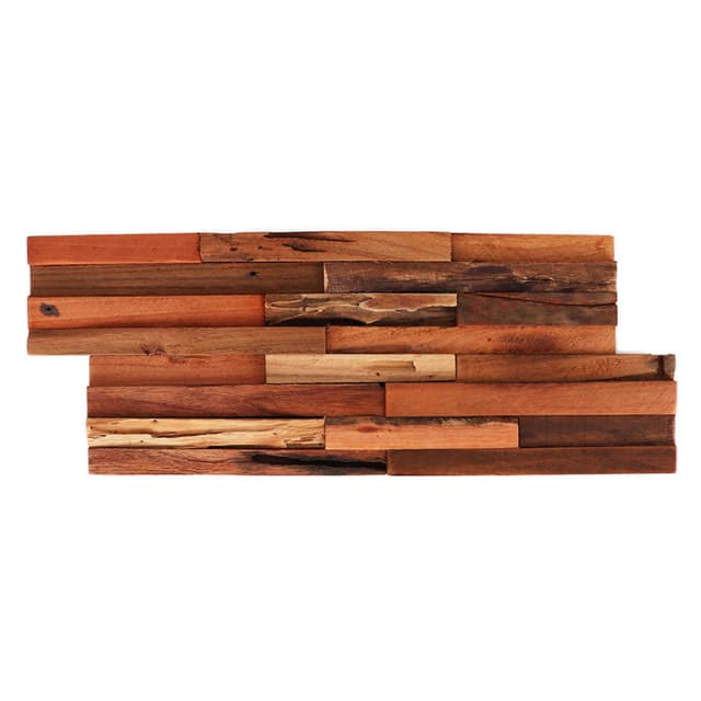 Vintage 3D Teak Wood Wall Panel, 3/4" Thick 7" x 21-1/4" (12/Pack)