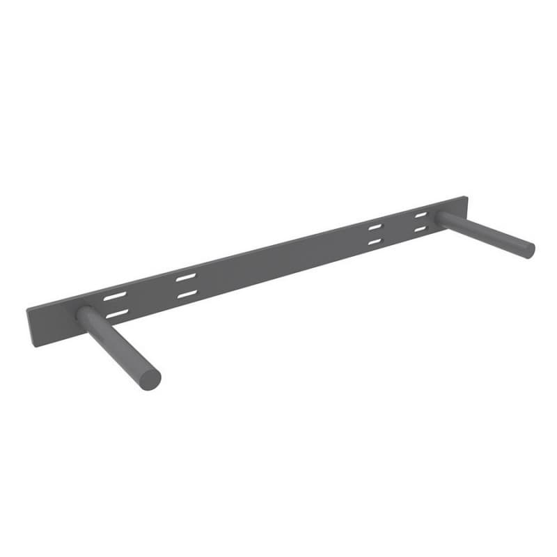 6" x 22-1/2" Floating Shelf Support Rod Bracket, Steel Finish