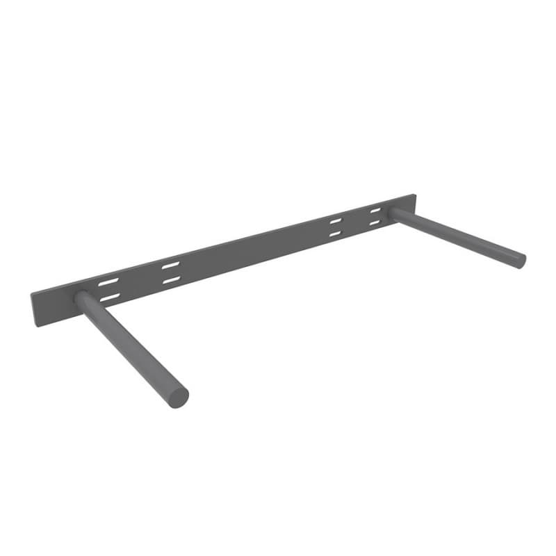 10" x 22-1/2" Floating Shelf Support Rod Bracket, Steel Finish
