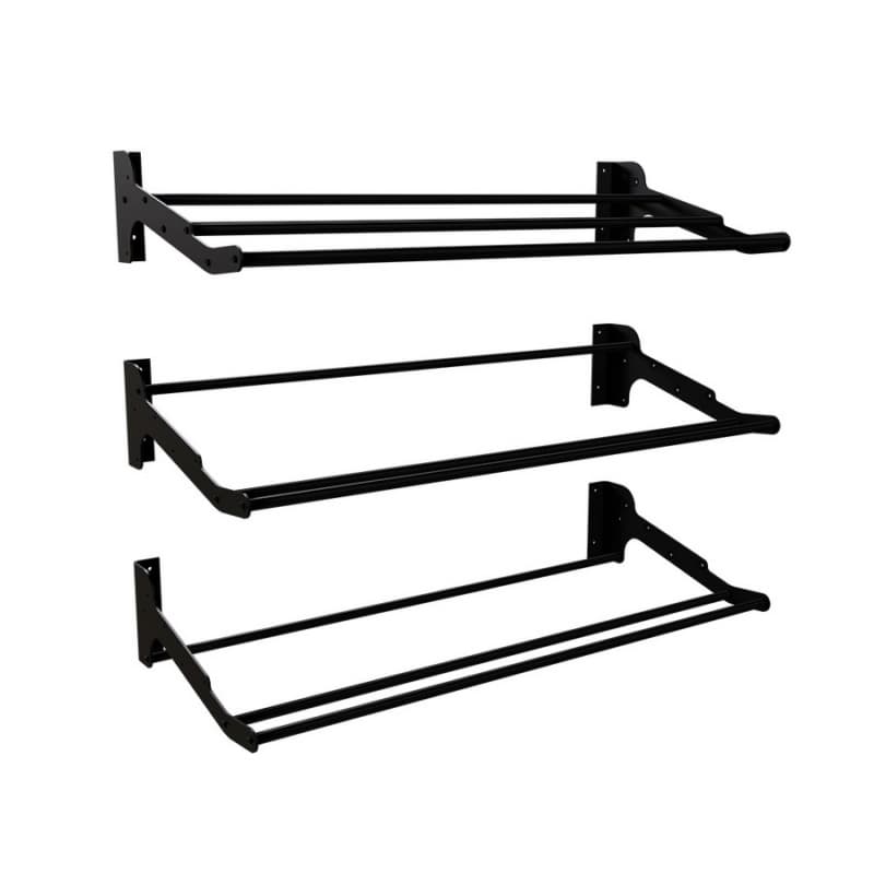 13-1/2" x 27-1/4" Wine Display Shelf Rack, Black Finish