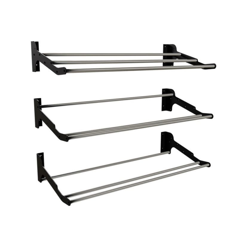 27-1/4" Wine Display Shelf Rack, Silver