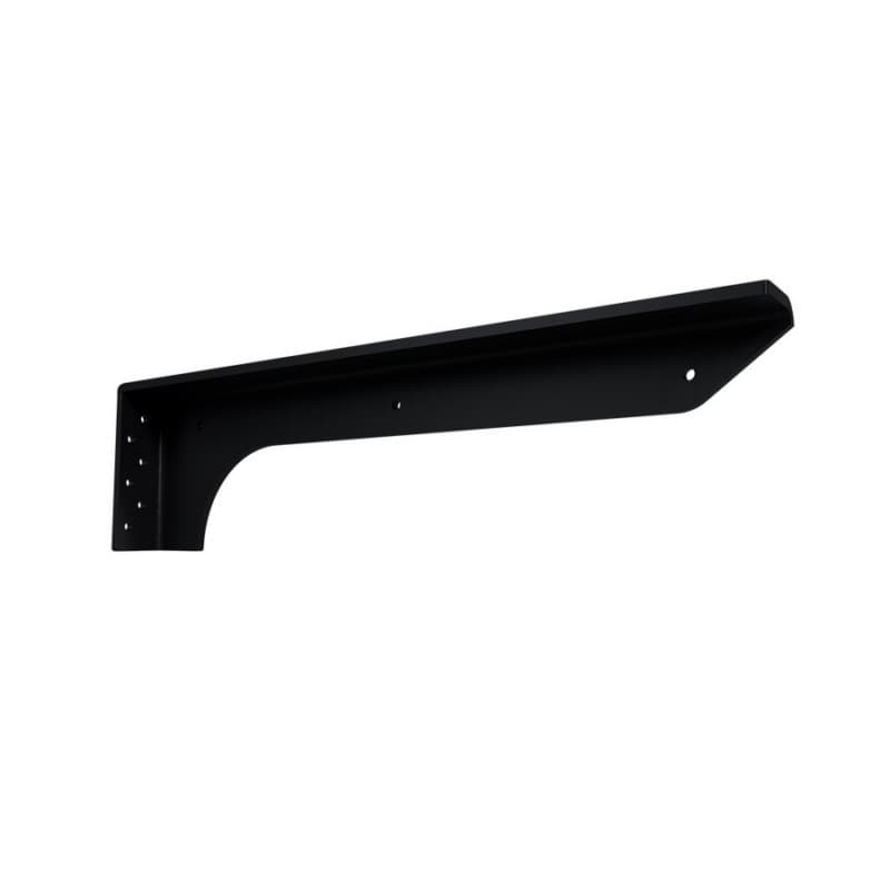 19" x 1-3/4" Single Metal Stud Front Right Hand Flange Bracket, Black Finish