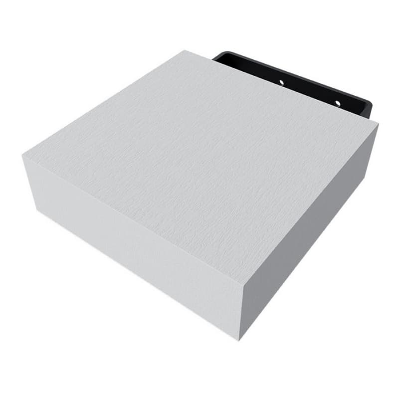 6" x 6" x 2-1/8" Mini Classic Floating Shelf, White