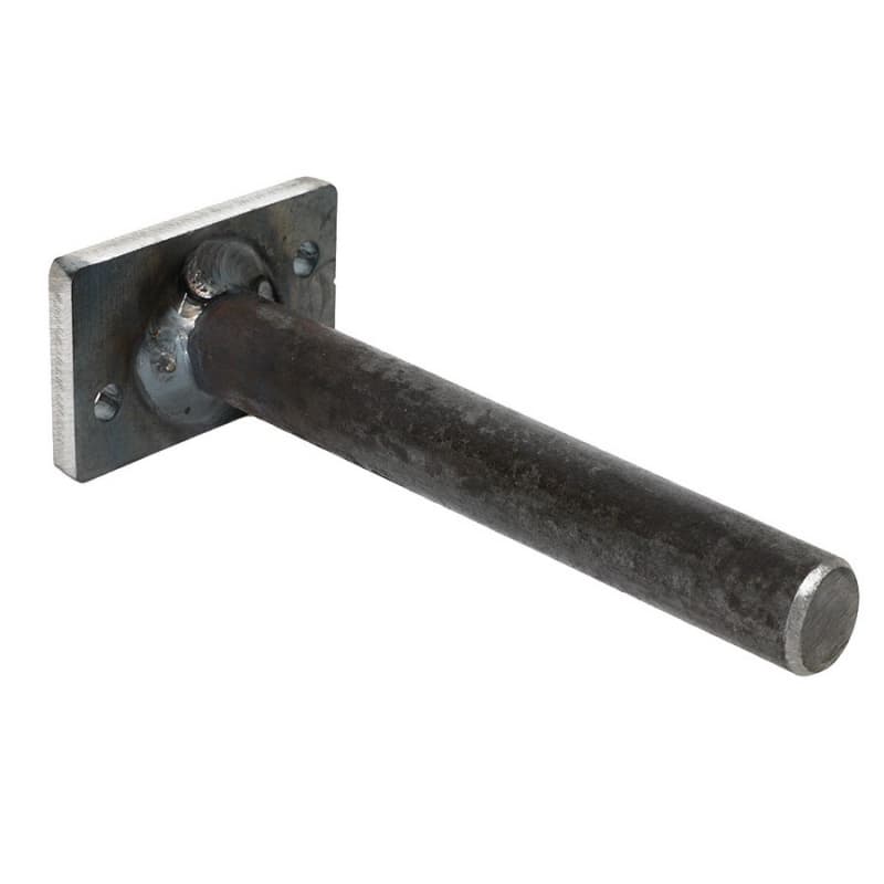 1-1/2" x 6" Floating Mantel Support Rod, Steel Finish