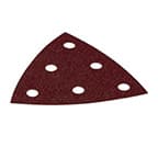 Hook & Loop 220 Grit 6 Holes Abrasive Rubin 2 D90 Delta Triangle, Aluminum Oxide on Paper (50/Pack)