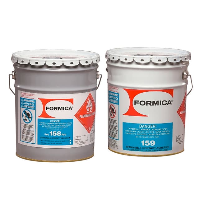 F158MR Flam Economy Grade Bulk Contact Adhesive, Red, 5 Gallon Pail