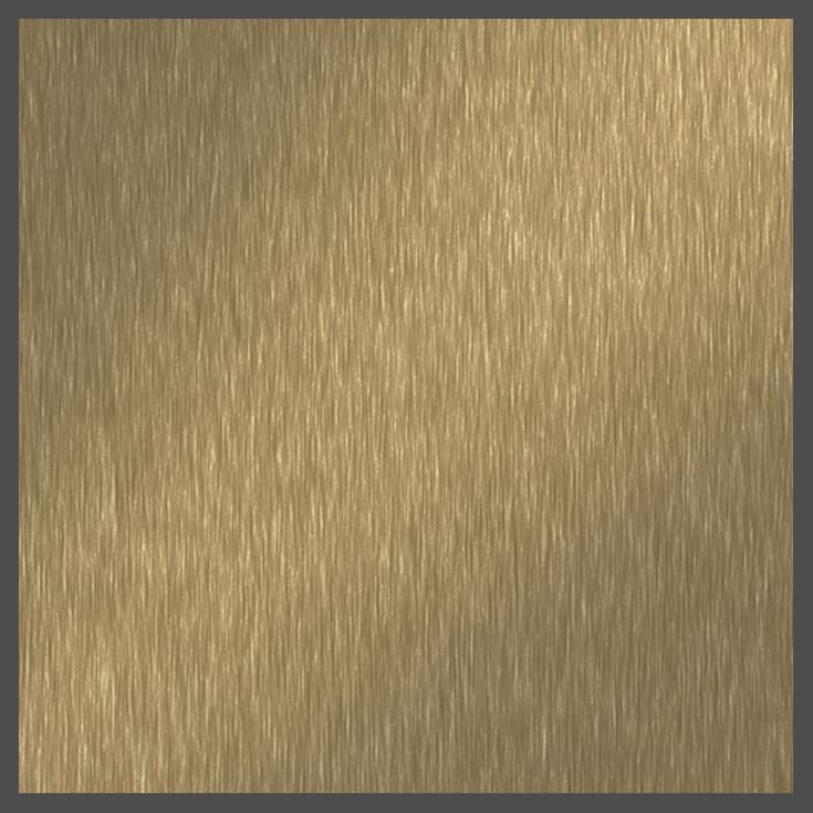 Solid Metal Laminate M6423-99 Brushed Brass, Vertical Postforming Grade DecoMetal Finish, 48" x 96
