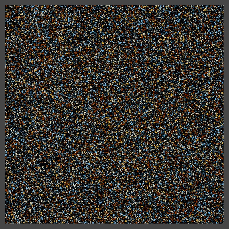 Solid Surface Sheet Color 621 Nero Terrazzo Matrix, 0.48" Thick 30" x 144"