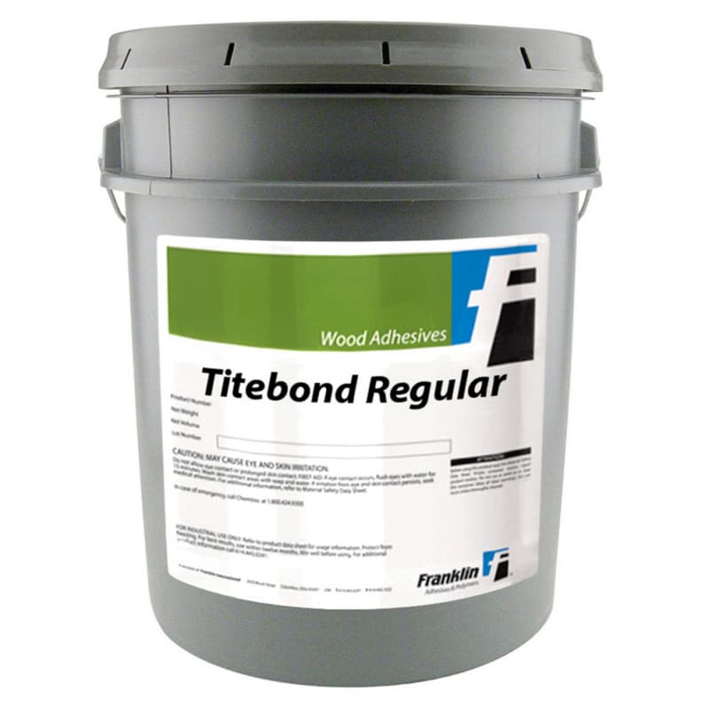 Assembly Glue Titebond Regular Adhesive, Yellow, 5 Gallon Pail