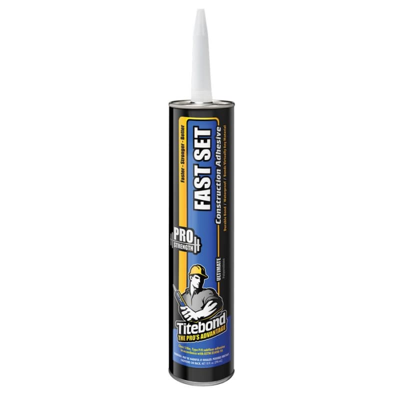 Titebond Fast Set Polyurethane Construction Adhesive, Brown, 10 oz Cartridge (12/Box)
