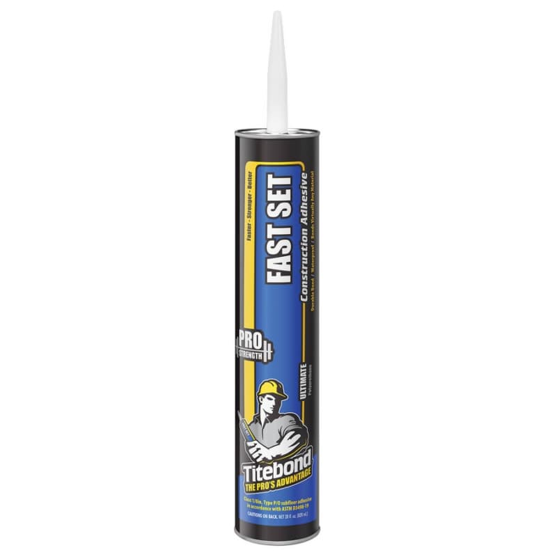 Titebond Fast Set Polyurethane Construction Adhesive, Brown, 28 oz Cartridge (12/Box)