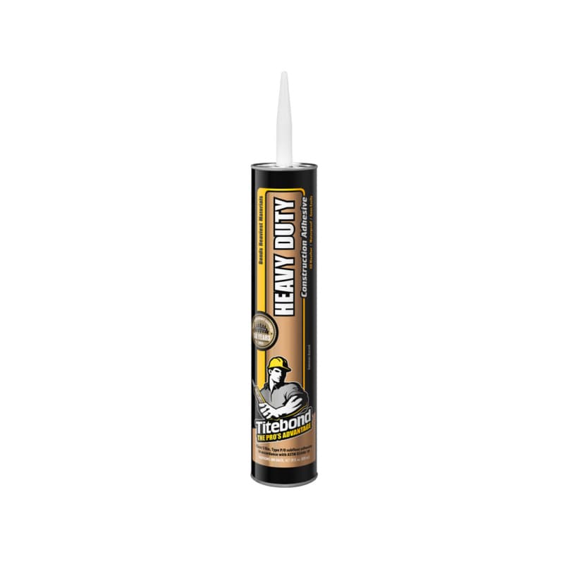 Titebond Heavy-Duty Construction Adhesive, Light Tan, 28 oz Cartridge