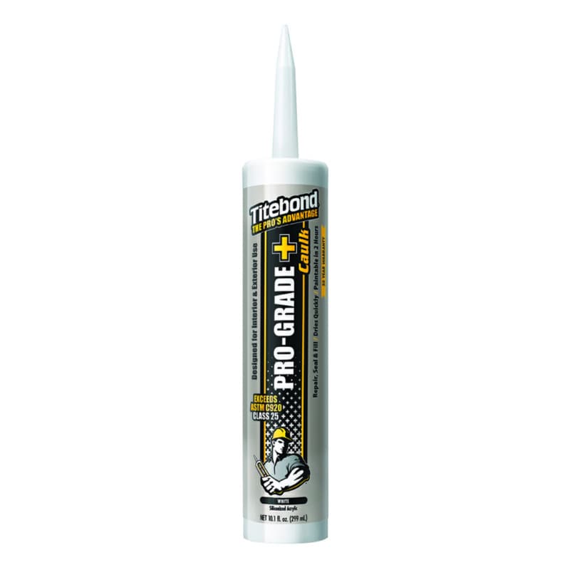 Titebond Pro-Grade Plus Caulk, 10.1 oz Cartridge, Clear