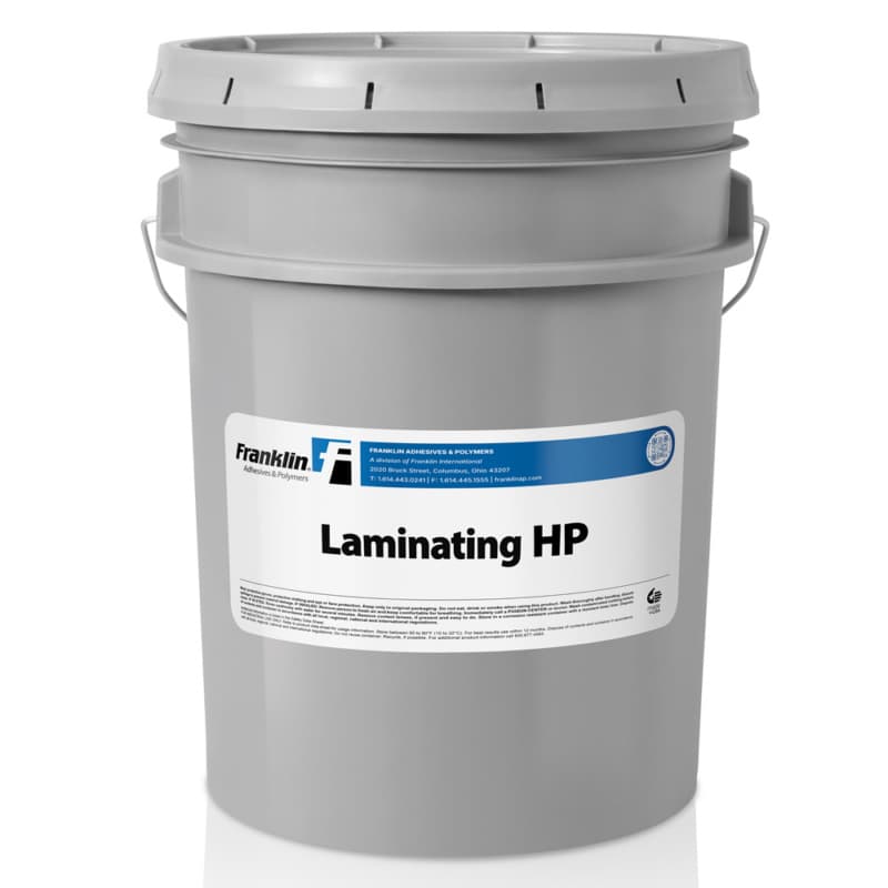 Cold Press/Hot Press Laminating HP Adhesive, Beige, 5 Gallon Pail