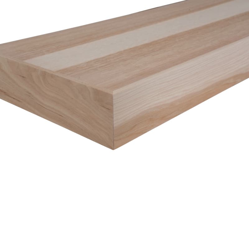 2-1/2" x 10" x 24" Floating Shelf, Hickory Finish