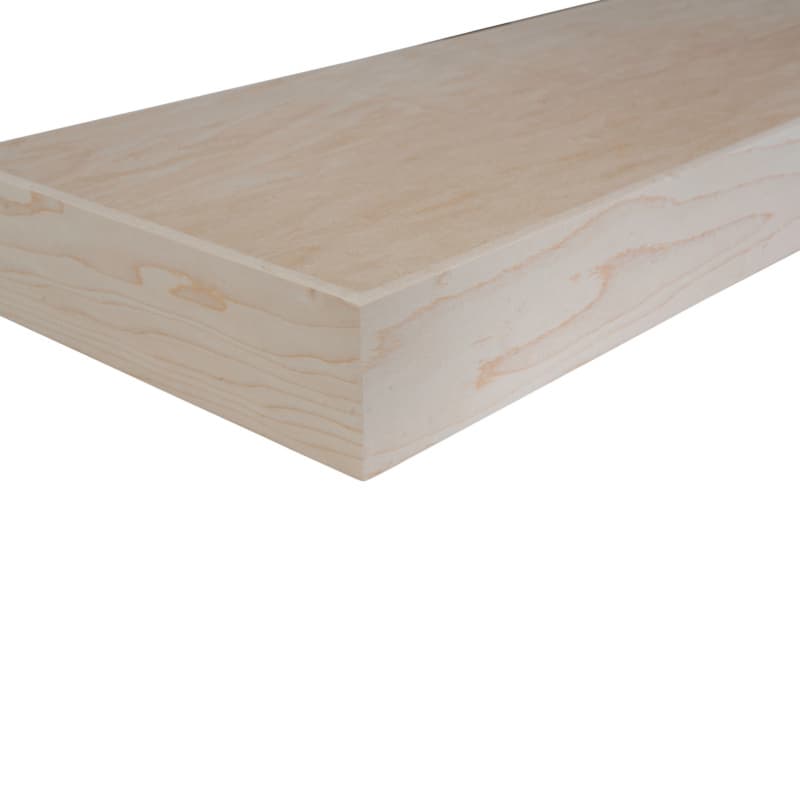 2-1/2" x 10" x 24" Floating Shelf, Maple Finish