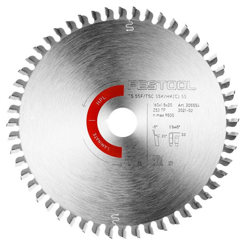 6-19/64" x 52 Teeth Saw Blade for Laminates