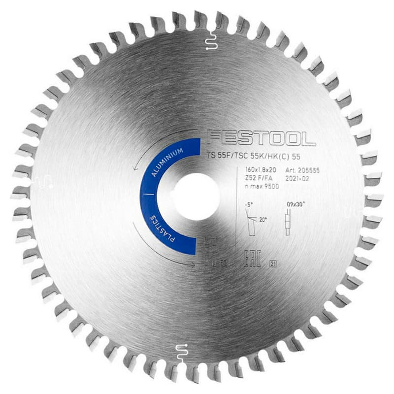 6-19/64" x 52 Teeth Saw Blade for Aluminium/Plastics
