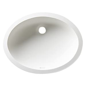 1612 Acrylic Undermount Single Bowl Vanity Sink, 17-13/16" 13-13/16" x 7", Arctic
