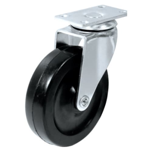 PRO Value 4" Black Rubber Swivel