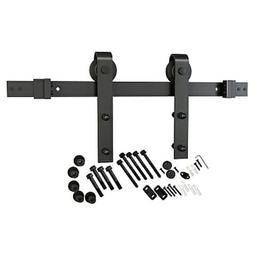 Flat Rail Barn Door Hardware Kit, PRO Series