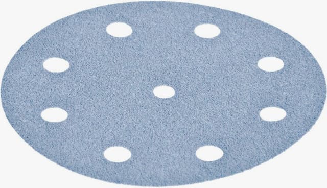 Festool 5" 9-Hole Hook and Loop Hardened Aluminum Oxide Paper Backed Granat Sanding Discs, 50-Pack