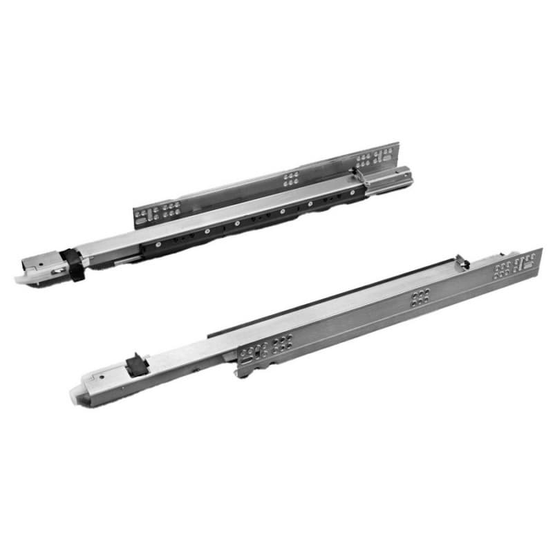 24" F70 PUSH Frameless Undermount Drawer Slide for 5/8" Material, 170lb Capacity, Full Extension, Push-To-Open