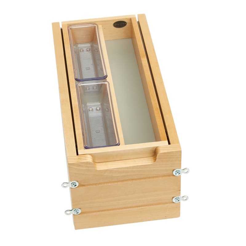10-1/2" Vanity Tiered Drawer with BLUMOTION Soft-Closing for Frameless Cabinets, Maple