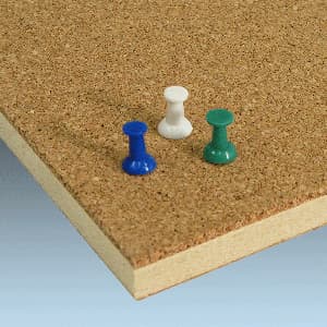 Tackable Corkboard, Brown, 1/2" Thick 48.5" x 96.5