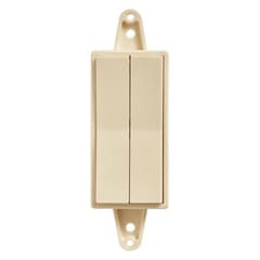 Wireless Two Zone Deco Wall Dimmer, 4", Light Almond