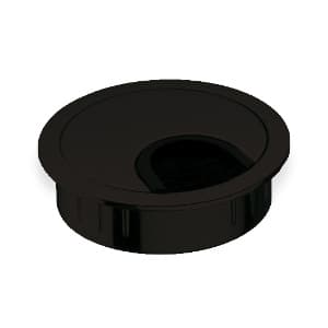 2-7/32" 44398 Series Circular Cable Small Grommet, Matte Black