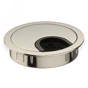2-5/8" 44398 Series Circular Cable Medium Grommet, Satin Nickel